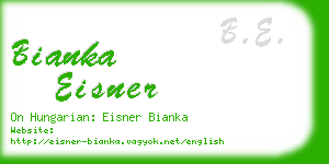 bianka eisner business card